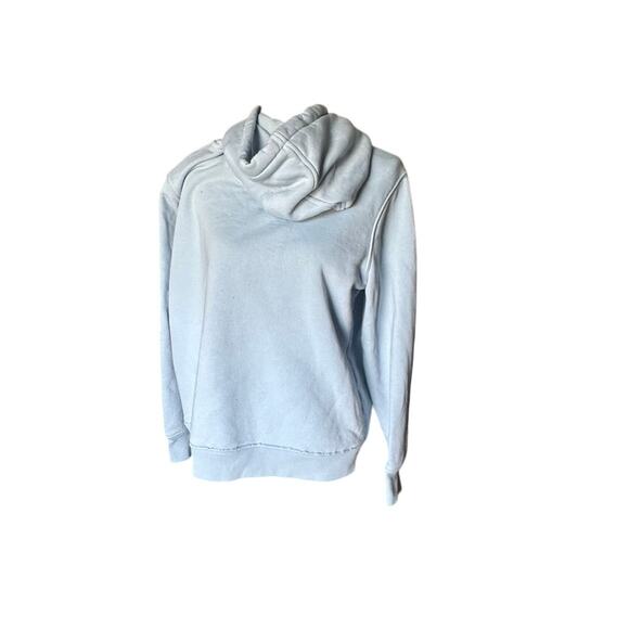 Carhartt Women’s Light Blue Graphic Hoodie | Relaxed Fit | Logo Sleeve - Picture 10 of 13